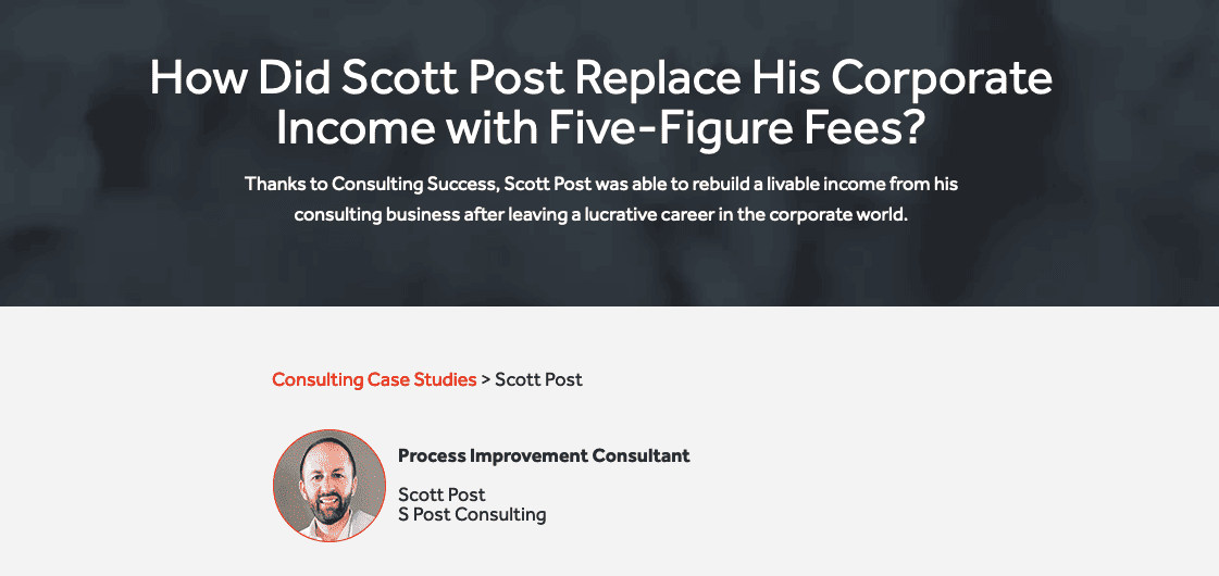 Process Improvement Consultant Case Study | Consulting Success®