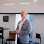 Michael Zipursky speaking to established, revenue-generating consultants at a recent consulting mastermind event.